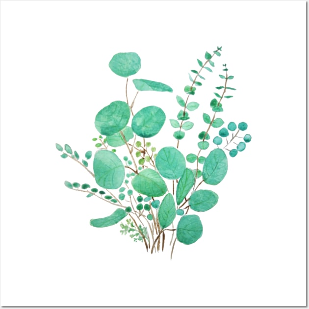 eucalyptus leaf arrangement 2020 Wall Art by colorandcolor